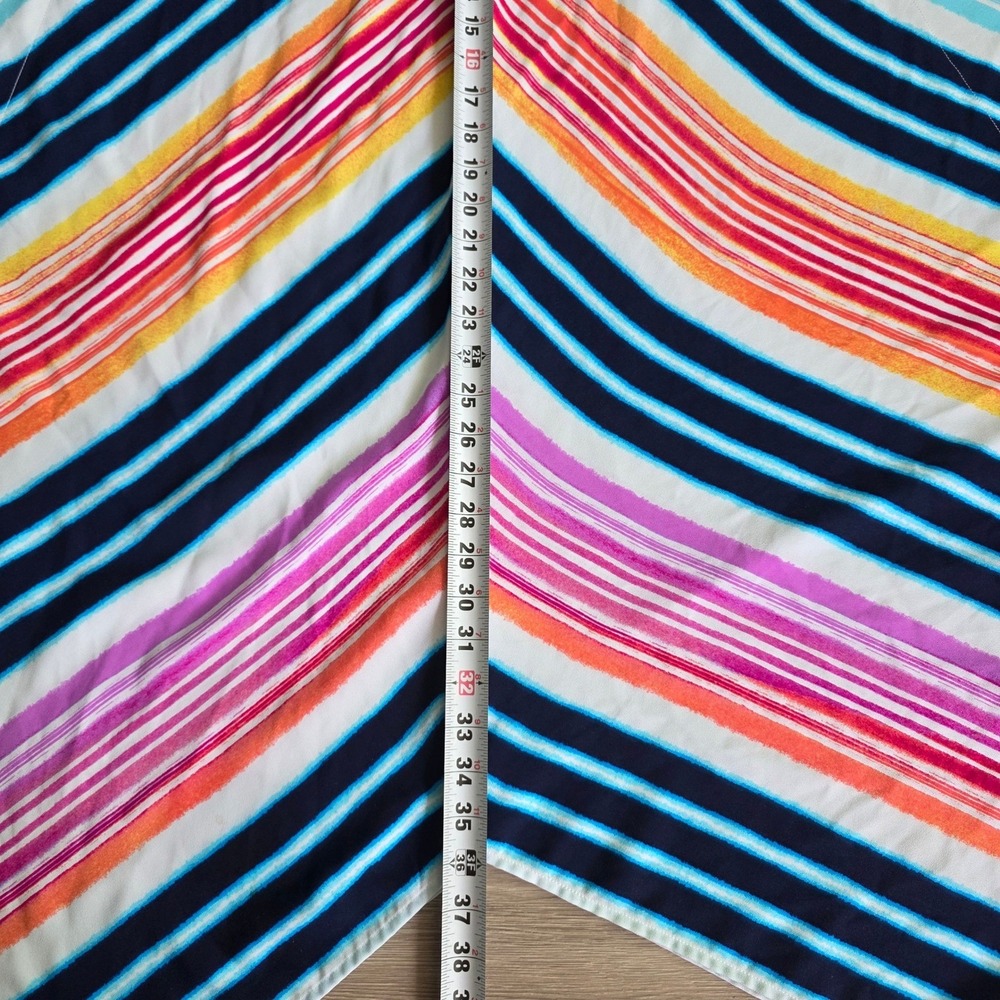 Tommy Bahama Striped Handkerchief Hem Cover Up Dress Multicolor L/XL TSW90923C - Picture 4 of 14